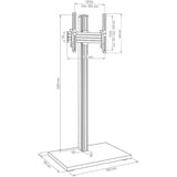 HAGOR CPS ELIA 160 Floorstand, Mount Sort/Højglans sort