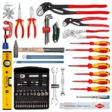 KNIPEX 00 21 19 LB E, Værktøjssæt Rød