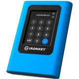 Kingston IronKey Vault Privacy 80 7.68 TB, Solid state-drev Blå/Sort