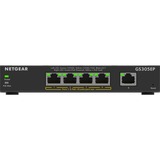 Netgear 5-Port Gigabit Ethernet PoE+ Plus Switch (GS305EP) Administreret L2/L3 Gigabit Ethernet (10/100/1000) Strøm over Ethernet (PoE) Sort Sort, Administreret, L2/L3, Gigabit Ethernet (10/100/1000), Fuld duplex, Strøm over Ethernet (PoE)