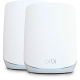 Netgear Orbi RBK762S Tri-band (2,4 GHz / 5 GHz / 5 GHz) Wi-Fi 6 (802.11ax) Hvid 5 Intern, Mesh router Hvid, Hvid, Intern, Mesh-system, 350 m², Tri-band (2,4 GHz / 5 GHz / 5 GHz), Wi-Fi 6 (802.11ax)