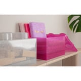 Room Copenhagen LEGO Opbevaringsklods 4 Toplåg Glitter, Opbevaringsboks Pink/gennemsigtig