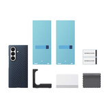 Samsung Carbon Magnet Etui, Mobiltelefon Cover mørkeblå