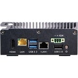 Shuttle Edge PC SPCEL03 0,46L størrelse PC Sort x6413E Intel® SoC BGA 1493 1,5 GHz, Barebone mørk grå, 0,46L størrelse PC, Mini PC barebone, Intel® SoC, BGA 1493, DDR4-SDRAM, SATA