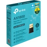 TP-Link Archer TX20U Nano WLAN 1800 Mbit/s, Wi-Fi-adapter Trådløs, USB, WLAN, Wi-Fi 6 (802.11ax), 1800 Mbit/s, Sort