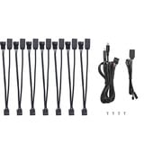 Thermaltake CL-O051-PL00BL-A, Fan kontrol Sort