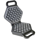 Unold Bobby 1 vaffel/vafler 700 W Sort, Sølv, Vaffeljern rustfrit stål/Sort, 1 vaffel/vafler, Sekskantet, Sort, Sølv, Plast, Rustfrit stål, 0,7 m, Sort