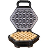 Unold Bobby 1 vaffel/vafler 700 W Sort, Sølv, Vaffeljern rustfrit stål/Sort, 1 vaffel/vafler, Sekskantet, Sort, Sølv, Plast, Rustfrit stål, 0,7 m, Sort
