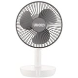 Unold Breezy, Blæser Hvid/grå, Husholdning ventilator, Grå, Hvid, Bord, Plast, Knapper, Hvid