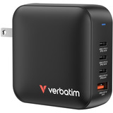 Verbatim Mini-GaN Oplader 165W 4 Porte Sort