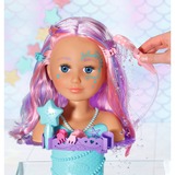 ZAPF Creation Sister Styling Mermaid Head, Make-up og frisør hoved BABY born Sister Styling Mermaid Head, Badedukke, Pige, 3 År, AA, Flerfarvet