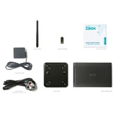 ZOTAC ZBOX-CI669NANO-BE, Barebone Sort/Hvid
