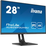 iiyama ProLite XUB2893UHSU-B1 computerskærm 71,1 cm (28") 3840 x 2160 pixel 4K Ultra HD LED Sort, LED-skærm Sort, 71,1 cm (28"), 3840 x 2160 pixel, 4K Ultra HD, LED, 3 ms, Sort