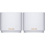 ASUS ZenWiFi XD5 (W-2-PK) Dual-band (2,4 GHz / 5 GHz) Wi-Fi 6 (802.11ax) Hvid Intern, Router Hvid, Hvid, Intern, Mesh-router, Strøm, 325,1 m², Dual-band (2,4 GHz / 5 GHz)