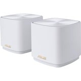 ASUS ZenWiFi XD5 (W-2-PK) Dual-band (2,4 GHz / 5 GHz) Wi-Fi 6 (802.11ax) Hvid Intern, Router Hvid, Hvid, Intern, Mesh-router, Strøm, 325,1 m², Dual-band (2,4 GHz / 5 GHz)