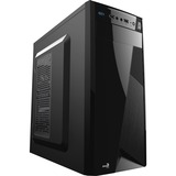 Aerocool CS‐1101 Midi Tower Sort, Towerkabinet Sort, Midi Tower, PC, Sort, ATX, micro ATX, Mini-ATX, Stål, 15 cm