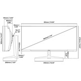 Arozzi Nova 34T2K165, Gaming Skærm Pink