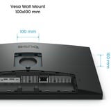 BenQ PD2706U, LED-skærm Sort