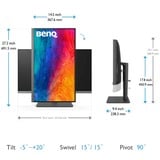 BenQ PD2706U computerskærm 68,6 cm (27") 3840 x 2160 pixel 4K Ultra HD LCD Sort, LED-skærm Sort, 68,6 cm (27"), 3840 x 2160 pixel, 4K Ultra HD, LCD, 5 ms, Sort