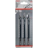 Bosch 2 608 637 944 stiksav, rullesav & sabelsavklinge Stiksavklinger High Carbon Steel (HCS) 3 stk Stiksavklinger, Spånplade, Fiberbræt, Blødt træ, Krydsfiner med trækerne, High Carbon Steel (HCS), Grå, 4 mm, 10 cm