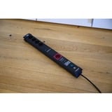 Brennenstuhl Premium-Line stikdåse 5-vejs, Strømskinne Sort