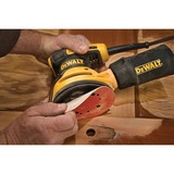 DeWALT DWE6423-QS transportabel slibemaskine Rystepudser 12000 OPM Sort, Gul 280 W, Tilfældige rystepudser Gul/Sort, Rystepudser, Sort, Gul, 8000 OPM, 12000 OPM, 2,6 mm, Strøm
