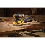 DeWALT DWE6423-QS transportabel slibemaskine Rystepudser 12000 OPM Sort, Gul 280 W, Tilfældige rystepudser Gul/Sort, Rystepudser, Sort, Gul, 8000 OPM, 12000 OPM, 2,6 mm, Strøm