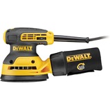 DeWALT DWE6423-QS transportabel slibemaskine Rystepudser 12000 OPM Sort, Gul 280 W, Tilfældige rystepudser Gul/Sort, Rystepudser, Sort, Gul, 8000 OPM, 12000 OPM, 2,6 mm, Strøm