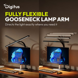 Digitus LED skrivebordslampe, LED lys Sort