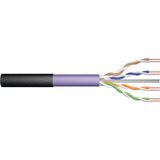 Digitus Professionelt Cat.6 U/UTP jordkabel simplex, Eca, PE-omslag Violet/Sort