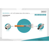 Digitus Professionelt Cat.7 S/FTP installationskabel simplex, Cca Orange