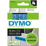 Dymo D1 - Standard - Sort på blå - 12mm x 7m, Tape Sort på blå, Polyester, Belgien, -18 - 90 °C, DYMO, LabelManager, LabelWriter 450 DUO