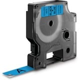Dymo Ægte D1-etiketter | Sort tekst på blå tape | 12 mm x 7 m | Selvklæbende etiketter til LabelManager-mærkemaskiner | Fremstillet i Europa Sort på blå, Polyester, Belgien, -18 - 90 °C, DYMO, LabelManager, LabelWriter 450 DUO