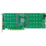 HighPoint Rocket 1508 8x M.2 Port til PCIe 4.0 x16 NVMe HBA C, Interface card 