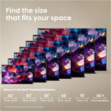 Hisense 55E7S PRO Hi-QLED-fjernsyn, QLED TV Sort/mørk grå