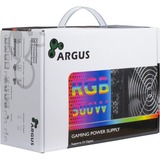 Inter-Tech Argus RGB-500W II, PC strømforsyning Sort