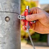 KNIPEX 00 11 06, Topnøgle Sølv/Rød