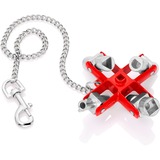 KNIPEX Universalnøgle 00 11 06, Topnøgle Sølv/Rød