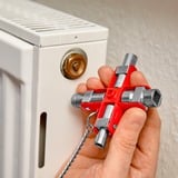 KNIPEX Universalnøgle 00 11 06, Topnøgle Sølv/Rød