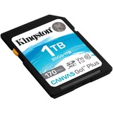 Kingston Canvas Go! Plus 1 TB SDXC, Hukommelseskort Sort