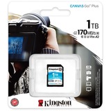 Kingston Canvas Go! Plus 1 TB SDXC, Hukommelseskort Sort