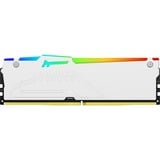 Kingston FURY FURY Beast 64 GB 5600 MT/s DDR5 CL40 DIMM (sæt med 2) White RGB XMP, Hukommelse Hvid, 64 GB, 2 x 32 GB, DDR5, 288-pin DIMM