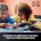 LEGO Marvel Super Heroes Shuris Sunbird, Bygge legetøj Byggesæt, 8 År, Plast, 355 stk, 630 g