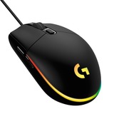 Logitech G203 LIGHTSYNC mus USB Type-A 8000 dpi, Gaming mus Sort, USB Type-A, 8000 dpi, 1 ms, Sort