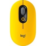 Logitech POP Mouse mus Ambidextrous RF trådløs + Bluetooth Optisk 4000 dpi Gul/Sort, Ambidextrous, Optisk, RF trådløs + Bluetooth, 4000 dpi, Gul