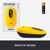Logitech POP Mouse mus Ambidextrous RF trådløs + Bluetooth Optisk 4000 dpi Gul/Sort, Ambidextrous, Optisk, RF trådløs + Bluetooth, 4000 dpi, Gul