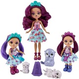 Mattel Ottavia Otter Family, Dukke Royal Enchantimals Ottavia Otter Family, Minidukke, Hunstik, 4 År, Pige, 99 mm, Flerfarvet