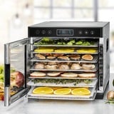 Rommelsbacher Dehydrator DA 650, Tørremaskine rustfrit stål/Sort