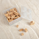 Room Copenhagen LEGO Opbevaringsklods 4 Toplåg Glitter, Opbevaringsboks gennemsigtig