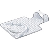 Sanitas SHK 55 Elektrisk opvarmet indpakning 100 W Grå, Hvid Velour, Varme pude Hvid, 590 mm, 300 mm, 420 g, Velour, Maskinvask, 30 °C